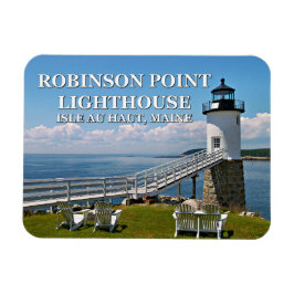 Ímã Robinson Point Lighthouse, Isle Au Haut, Maine