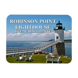 Ímã Robinson Point Lighthouse, Isle Au Haut, Maine