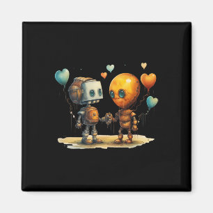 Imã Robô de Amor do Dia dos Namorados Engraçado e Incr