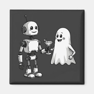 Imã Robô Shaking Ghost Spooky Halloween Rebotic