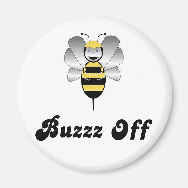 Imã Robobee Bumble Bee Buzz Off Magnet (Frente)
