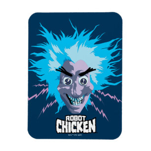 Ímã Robot Chicken Head Graphic