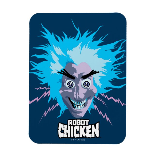 Ímã Robot Chicken Head Graphic (Vertical)
