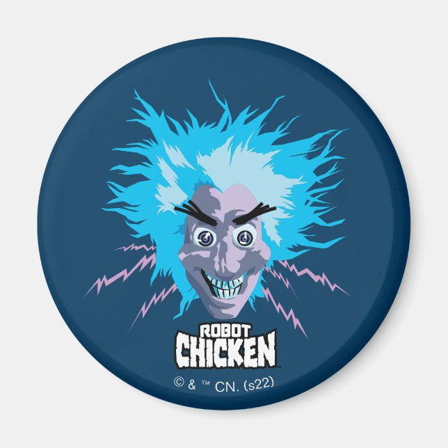 Imã Robot Chicken Head Graphic (Frente)