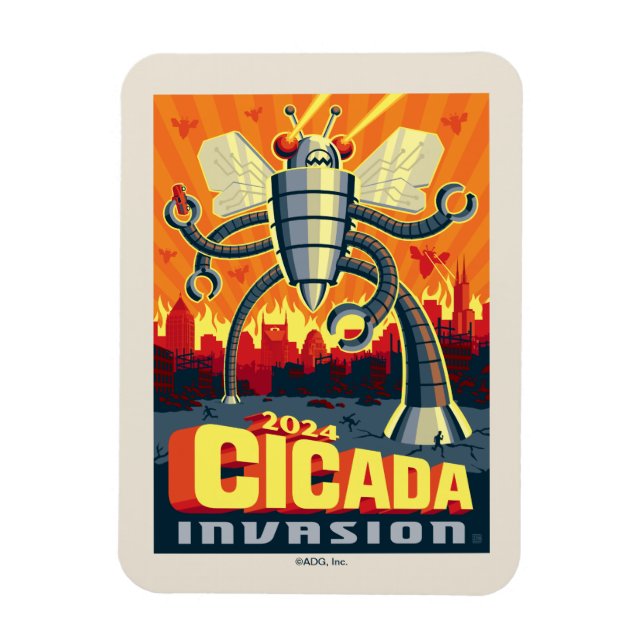 Ímã Robot Cicada (Vertical)