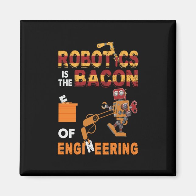 Imã Robótica De engenheiro Da Engenharia (Frente)
