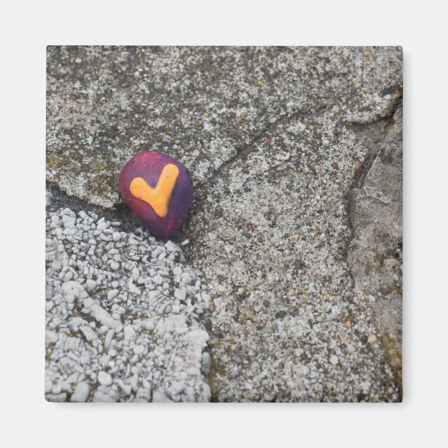 Imã Rocha do Coração e Rocha Fóssil (Frente)