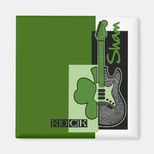 Imã Rocha engodo. Ímã do presente do dia de St Patri