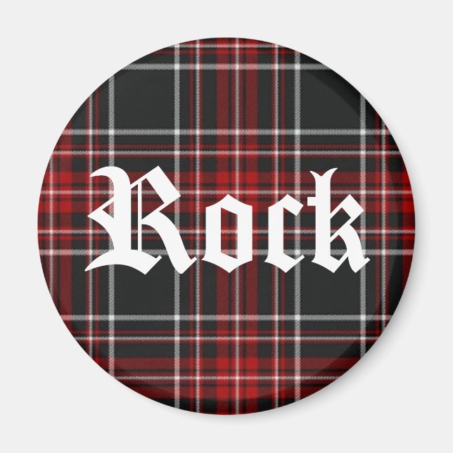 Imã Rocha Xadrez Vermelha - Magnet (Frente)