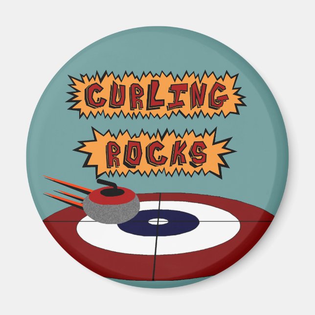 Imã Rochas Curling (Frente)