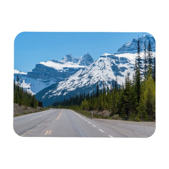 Ímã Rochedo Canadense - Rodovia Icefields Parkway 93 (Horizontal)