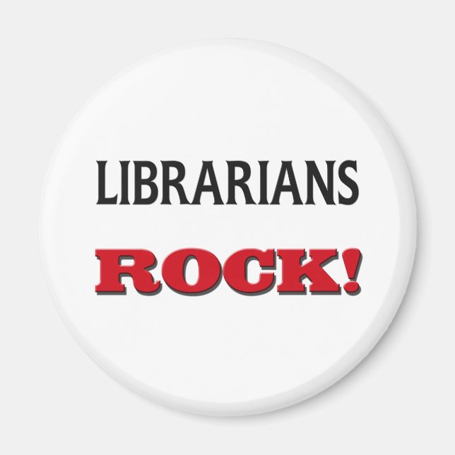 Imã Rock Bibliotecário (Frente)