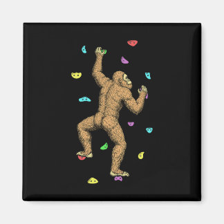 Imã Rock Climber Indoor Wall Climbing Bigfoot Funny Cl