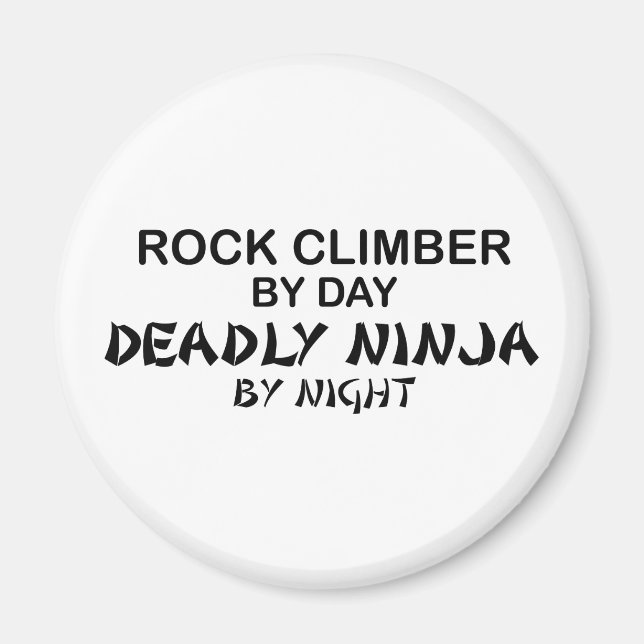 Imã Rock Climber Morte Ninja por Noite (Frente)
