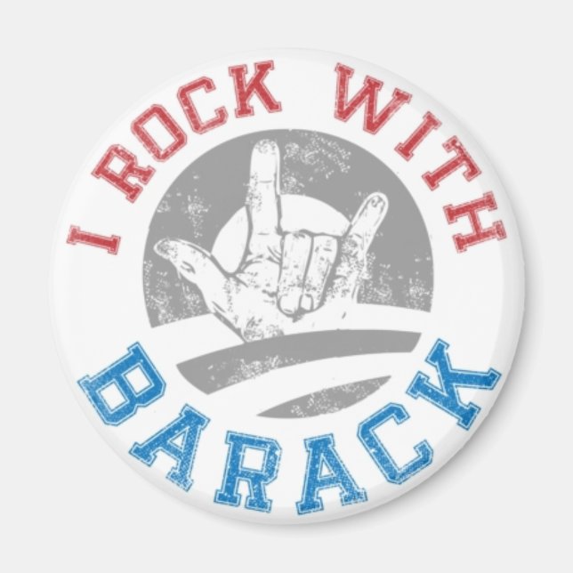 Imã Rock com Barack (Frente)