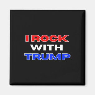Imã Rock Com Trump