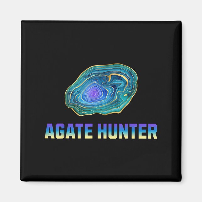 Imã Rock Hunting Rock Collector Agate Geology Agate Hu (Frente)