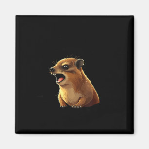 Imã Rock Hyrax Awawa Ew Pessoas Funny Groundhog Morre 