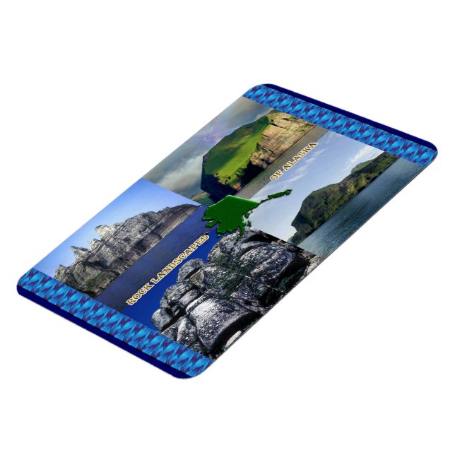 Ímã Rock Landscapes da Colagem do Alasca (Left Side)