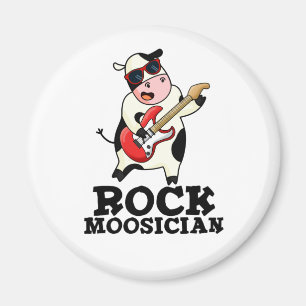 Imã Rock Moosdish Cute Cow Pun