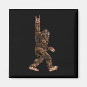 Imã Rock On Bigfoot Sasquatch Adora Rock And Roll Sung