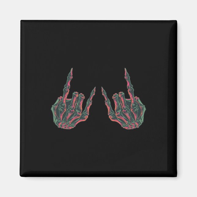 Imã Rock On Rock Star Buddy Concert - Halloween Skelet (Frente)