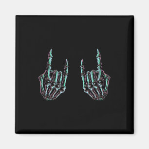 Imã Rock On Rock Star Skeleton Hands - Banda De Concer
