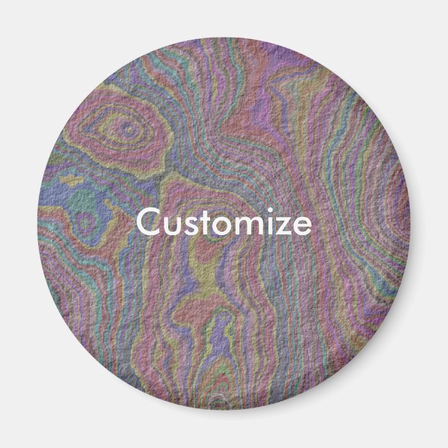 Imã Rock Psicodélico - Modelo (Frente)