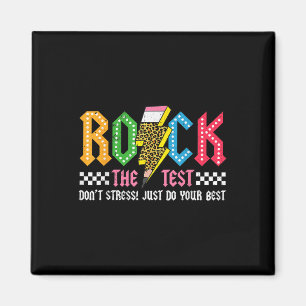 Imã Rock The Test Day Dont Stress Abcd Alphabe