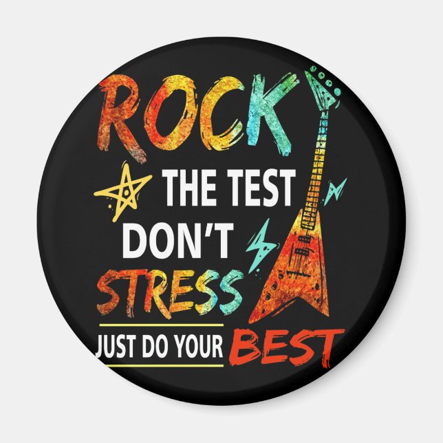 Imã Rock The Test Donn Stress Test Day Testing Day (Frente)