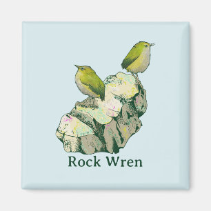 Imã Rock Wren Pássaros Nova Zelândia