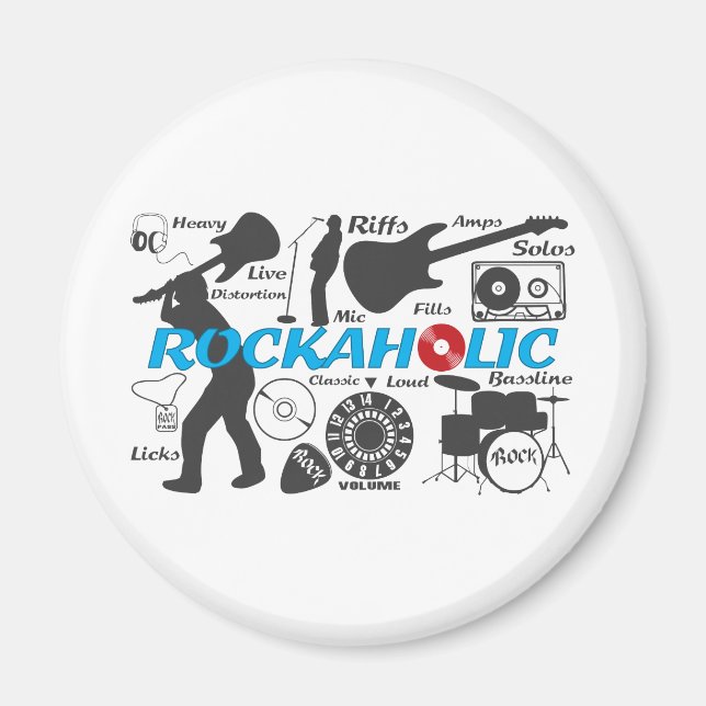 Imã Rockaholic (Frente)