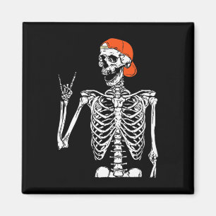 Imã Rocker Skeleton Rock Em Figuras No Halloween
