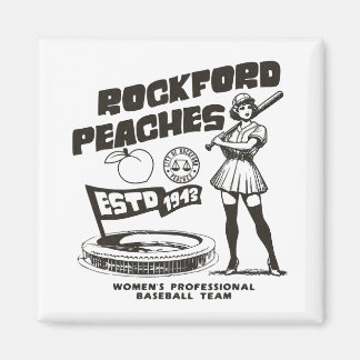 Imã Rockford Peaches Women's Bysebyll Team 1943 - 