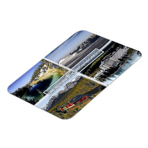 Ímã Rockies canadenses - Canadá - Mosaico -