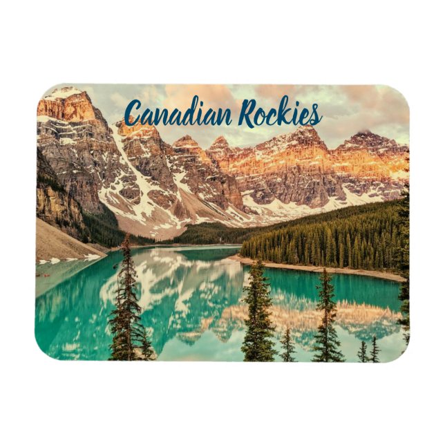 Ímã Rockies canadenses estilizados (Horizontal)