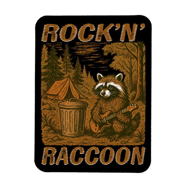 Ímã Rock'n' Raccoon Flex (Vertical)