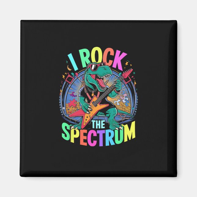 Imã Rockstar Autismo Eu Rock O Espectro Professor Resp (Frente)