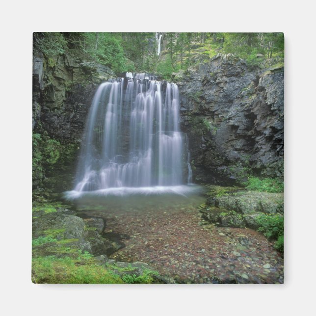 Imã Rockwell Falls no vale Two Medicine de (Frente)