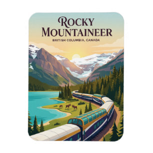 Ímã Rocky Mountaineer (Montanhas Rochosas Canadenses)