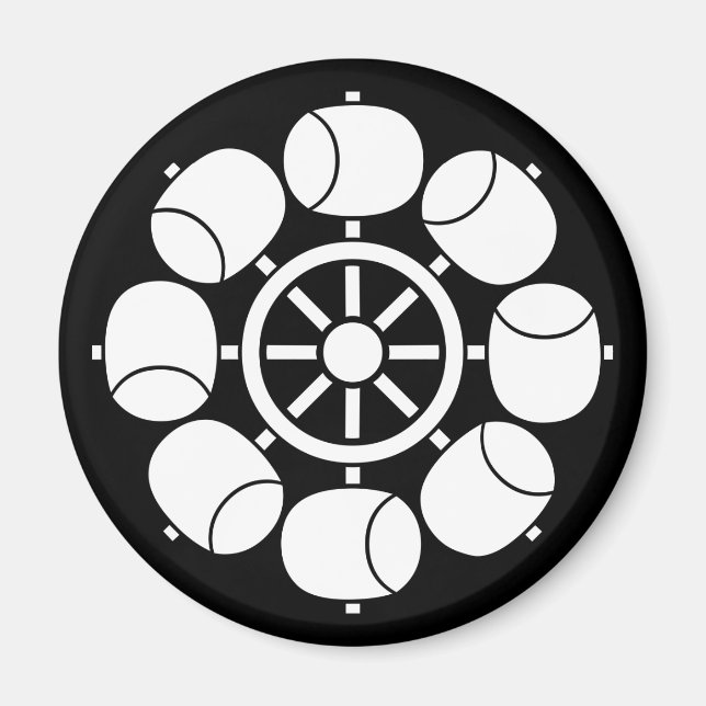 Imã roda d'água com oito pás (Frente)