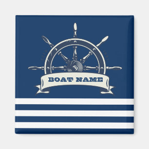 Imã Roda de Barco Náutico, Listras Azul-Marinho