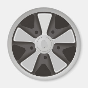 Imã Roda de corrida de carros esportivos clássicos usa