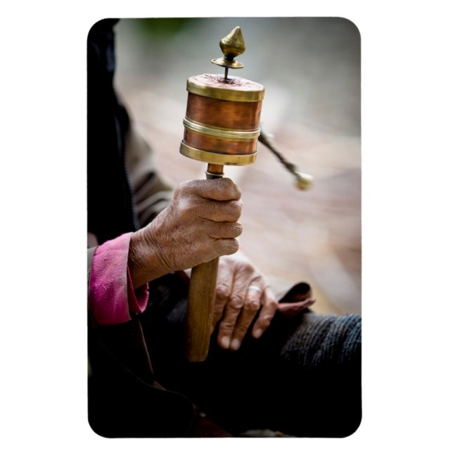 Ímã Roda de Oração, Ladakh, Caxemira (Vertical)