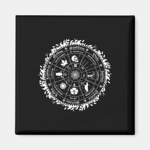 Imã Roda Pagã do Ano Feiticeira Wicca Feliz Ostara