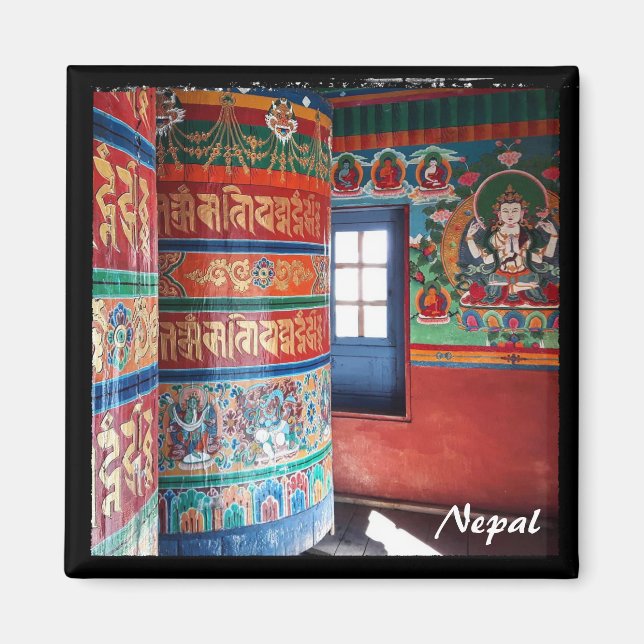 Imã Rodas de Oração - Nepal, Everest Trek (Frente)