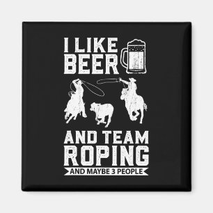 Imã Rodeo Cowboy Barrel Roping Horseback R
