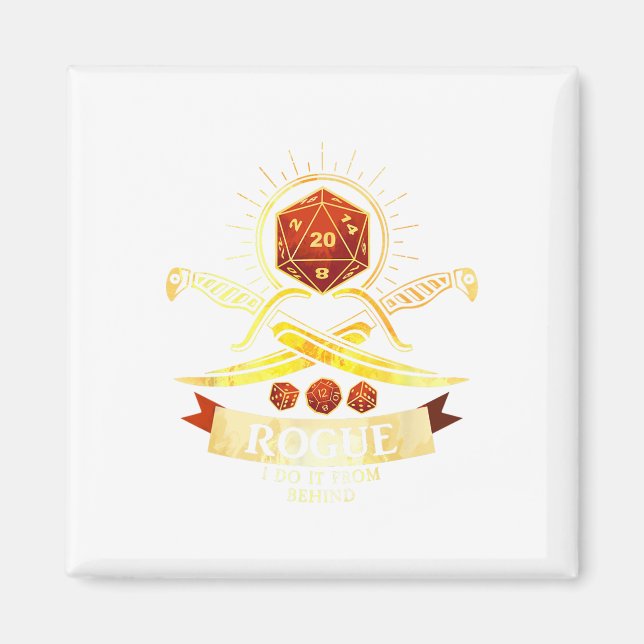 Imã Rogue Fantasy Gamer Rpg Cl  (Frente)