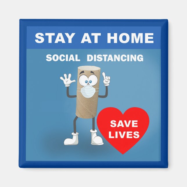 Imã Rolamento de Papel de Banheiro Vazio com Primeira  (Frente)