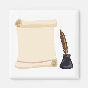 Imã Rolar Quill & Tinta